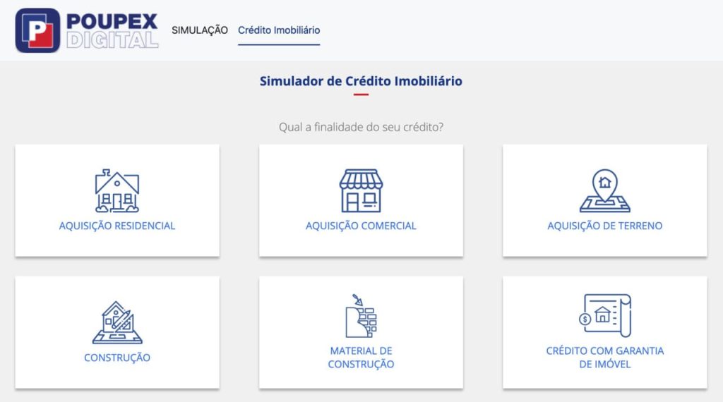poupex simulador de financiamento imobiliário